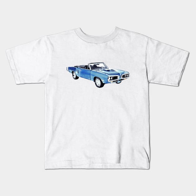 Dodge Coronet Super Bee Convertible Kids T-Shirt by CarTeeExclusives